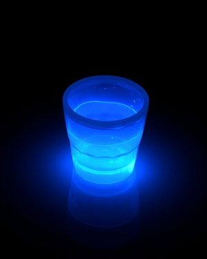 Glow beker 50ml Blauw