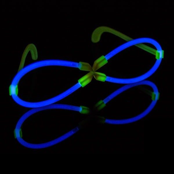 X-glowbril blauw
